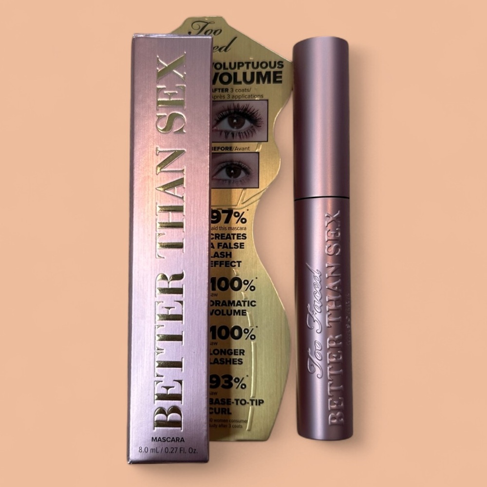 TOO FACED Better Than Sex Mascara Full Size NIB Eye Makeup